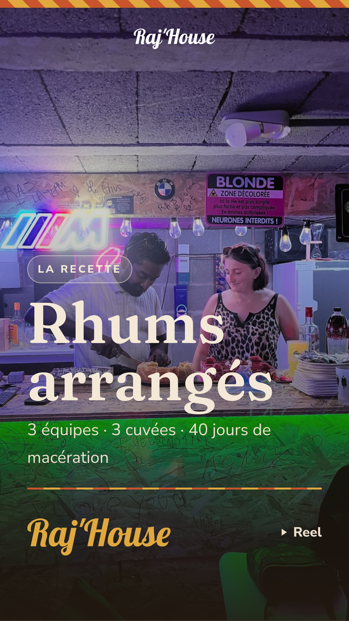 Reel rhums arrangés