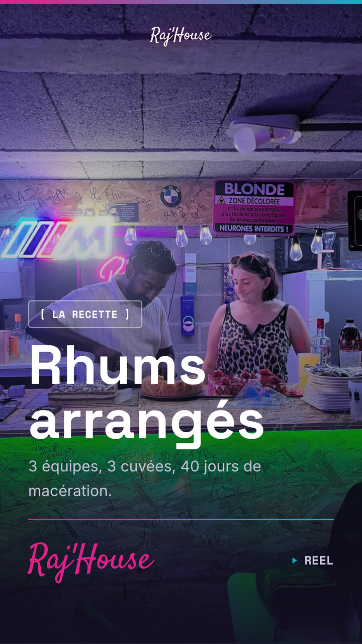 Reel rhums arrangés
